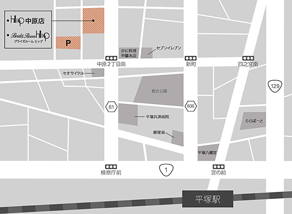 平塚 中原店の地図